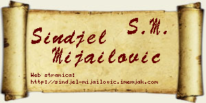 Sinđel Mijailović vizit kartica